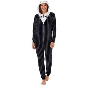 Disney Nightmare Before Christmas Jack Skellington Union Suit XL 16-18 Bat Bow